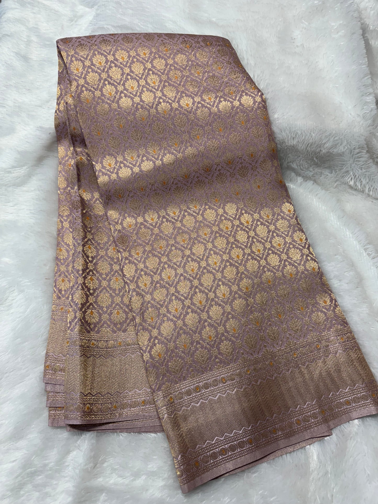 Banarasi crepe brocade saree-SR1178A