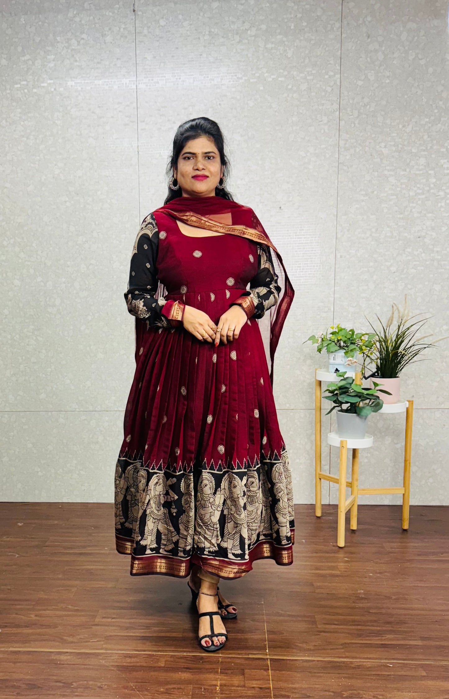 Kalamkari Anarkali -SRA019