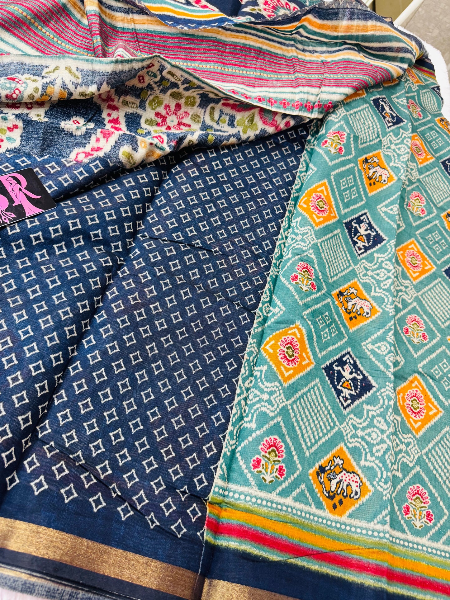 Maheswari silk Patola saree-SR1038A