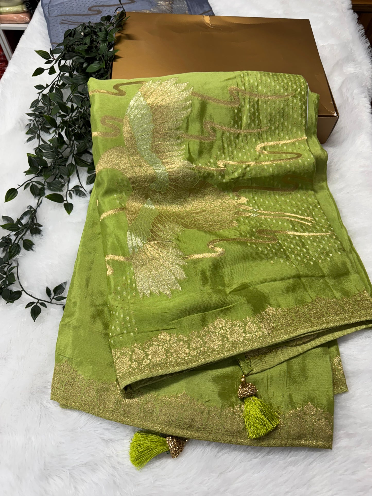 Chinnon Bandhini Weaving Saree-SR1009