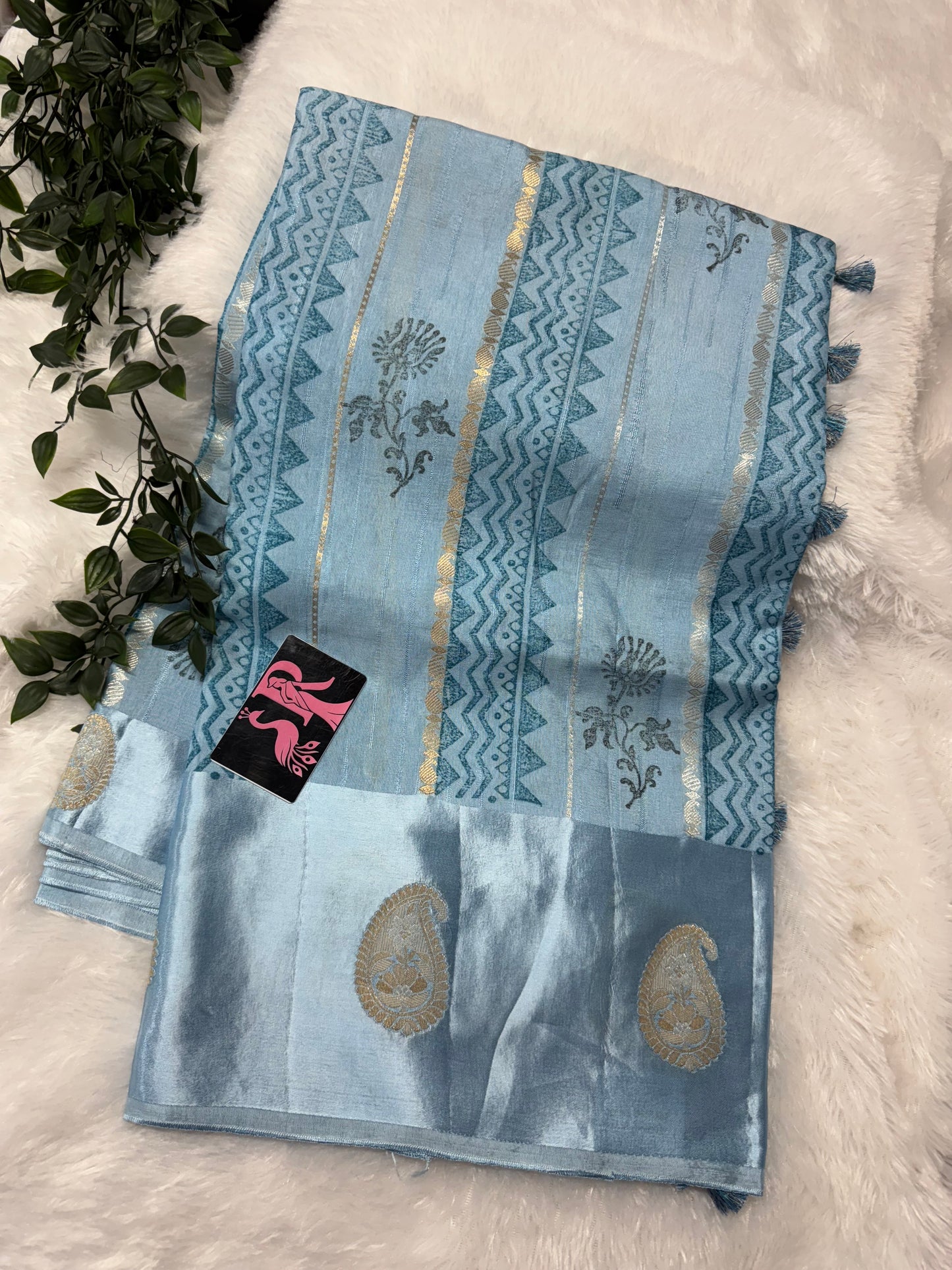 Munga Tassar block print-SR1085B