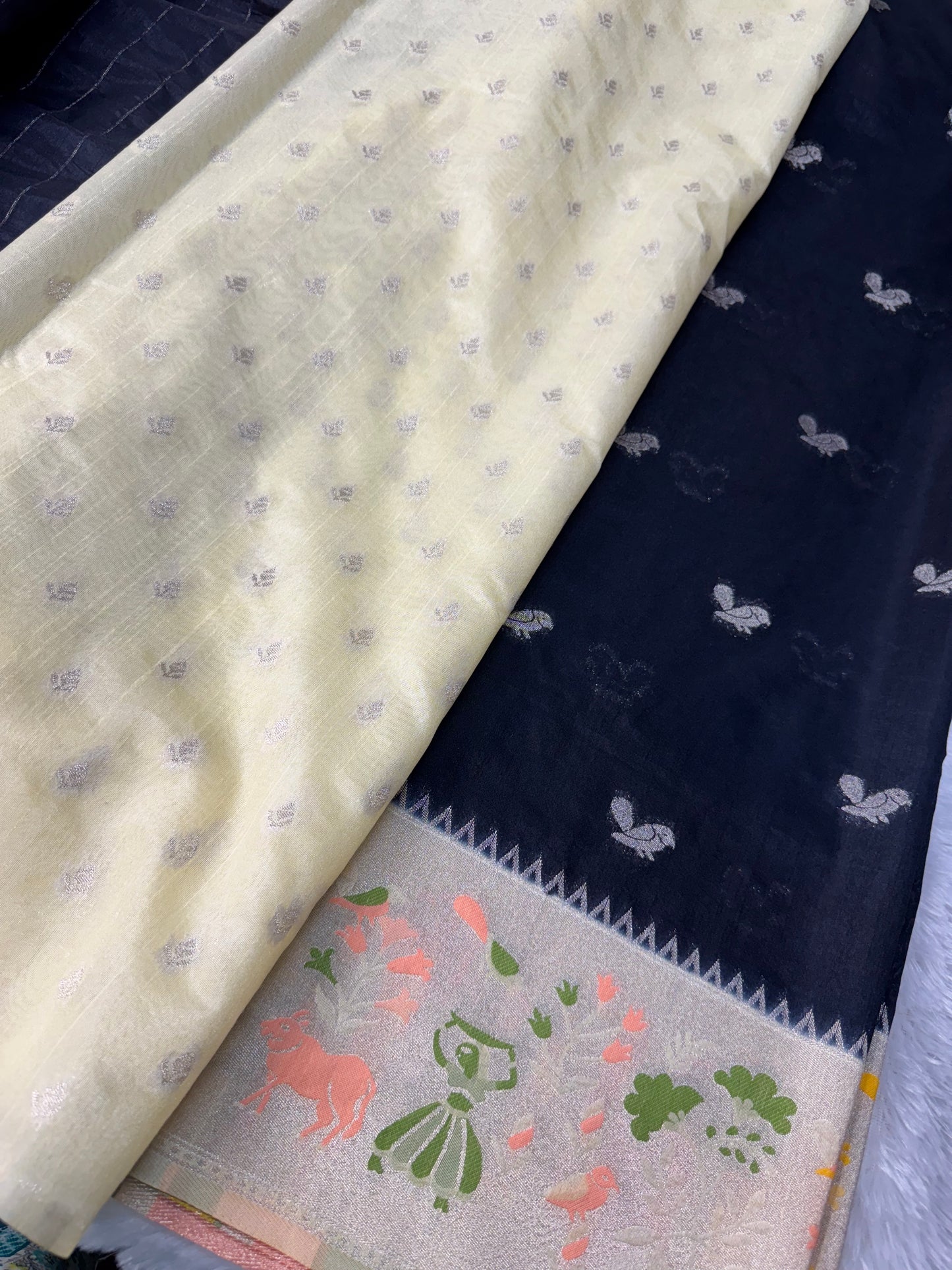 Korean silk saree-SR1100A