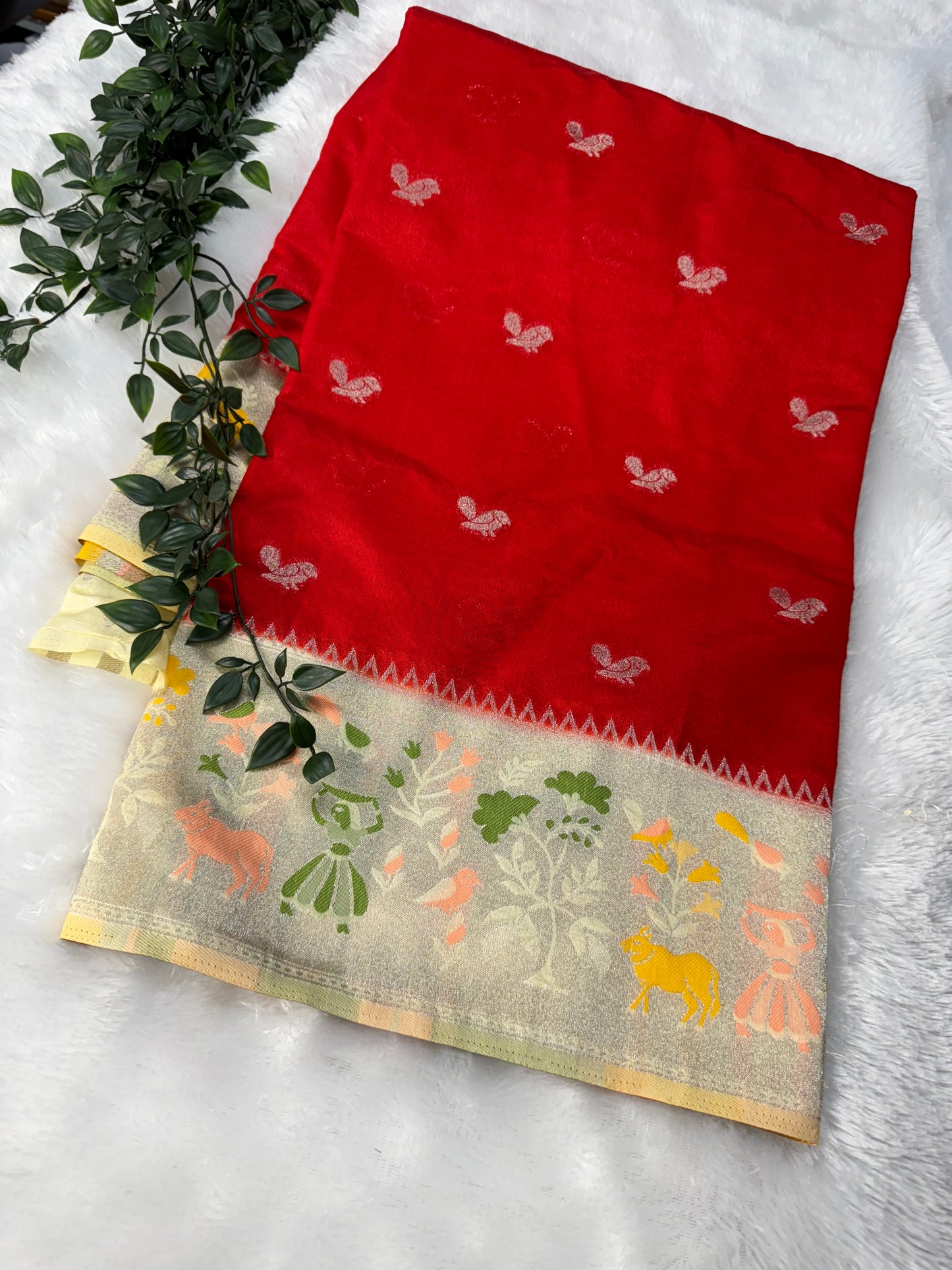 Korean silk saree-SR1100K