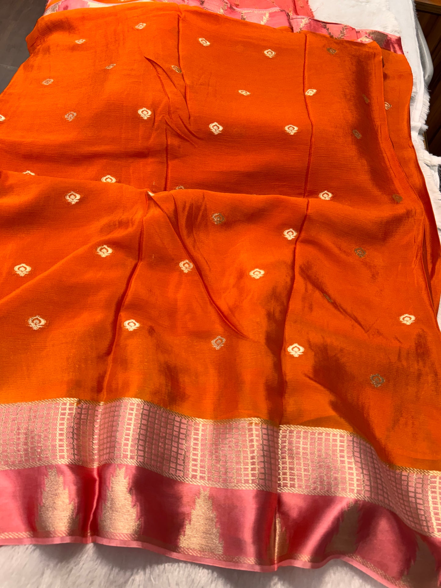 Pure chinnon saree-SR1295F