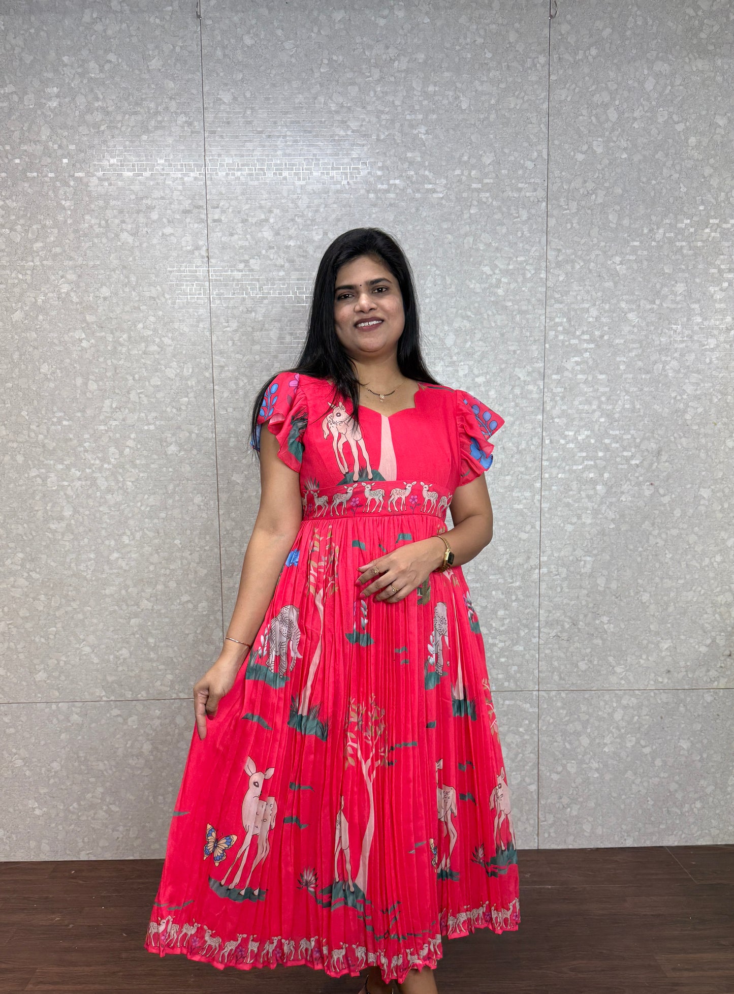 Chanderi Frock-SRF1002D