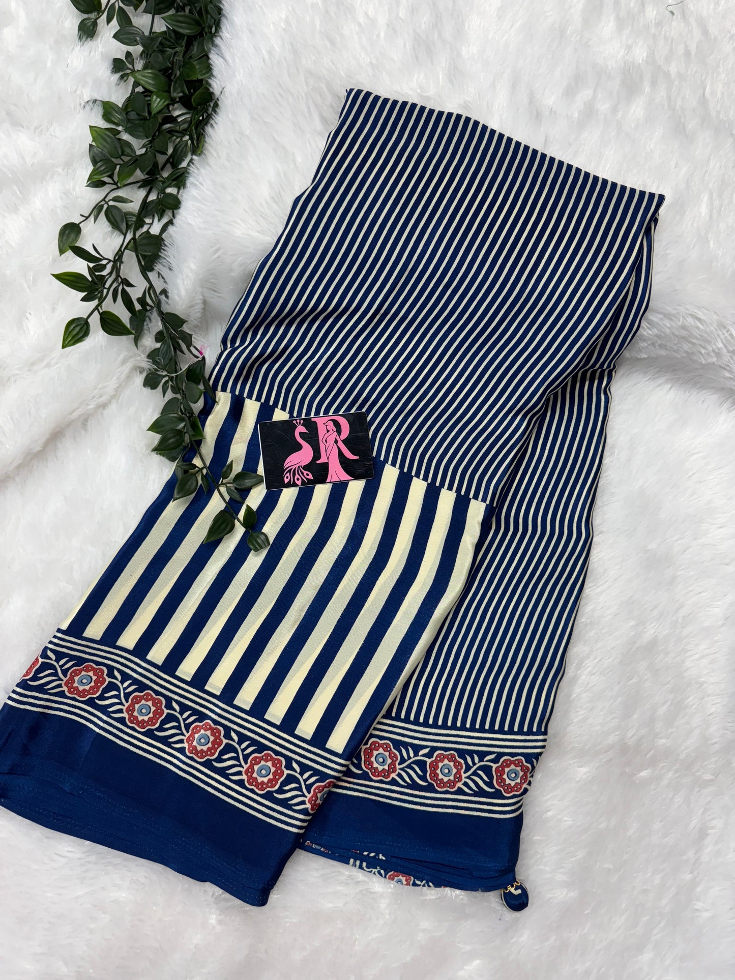 Ajrakh saree-SR1061E