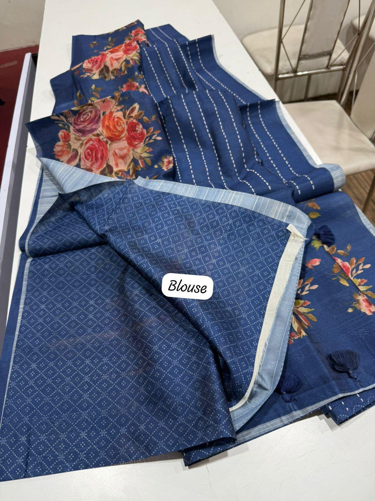 Soft Tassar saree-SR1060B