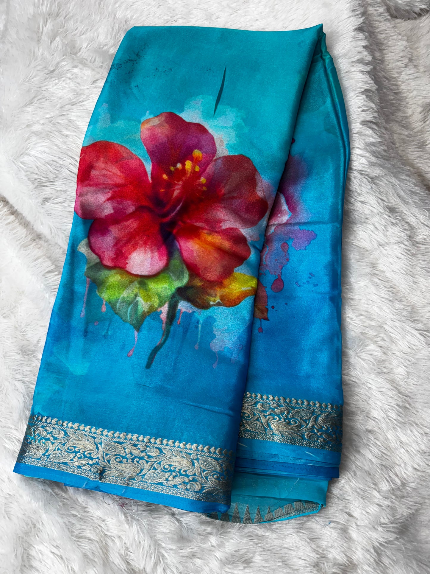 Chinnon digital print saree-SR1232J