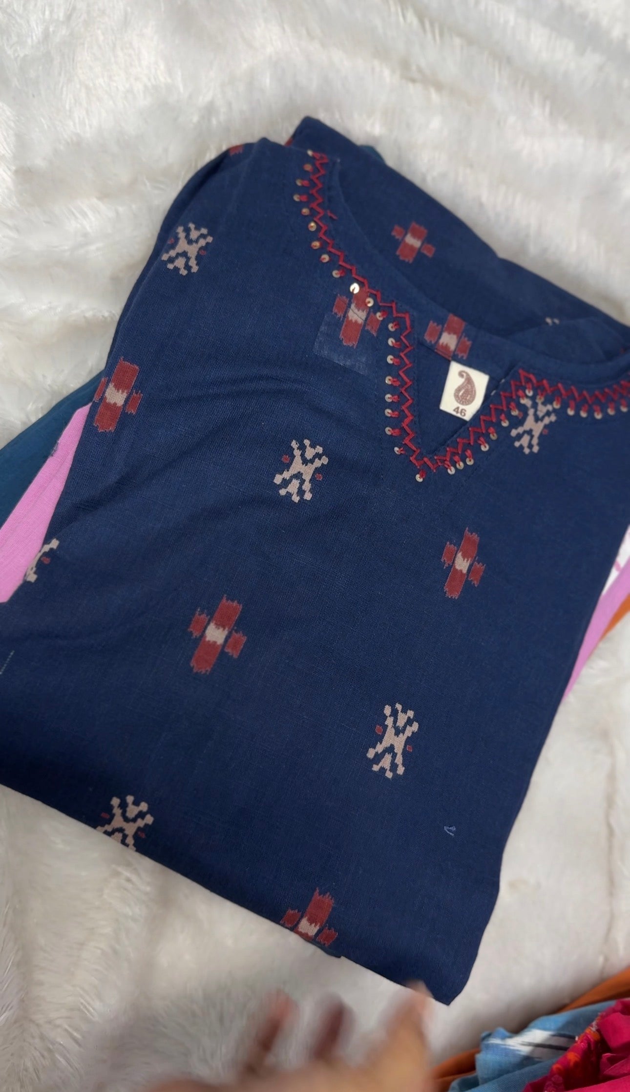 Handloom cotton Kurtha-3XL