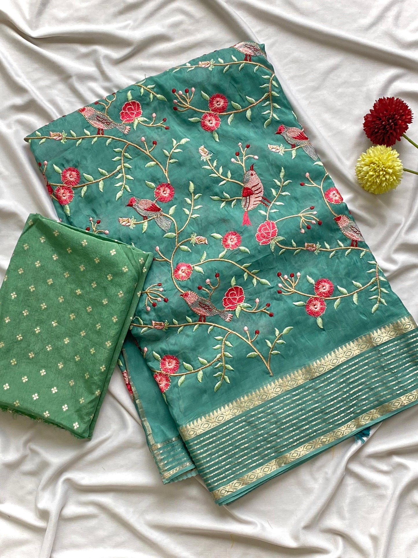 H.O silk saree-SR1063H