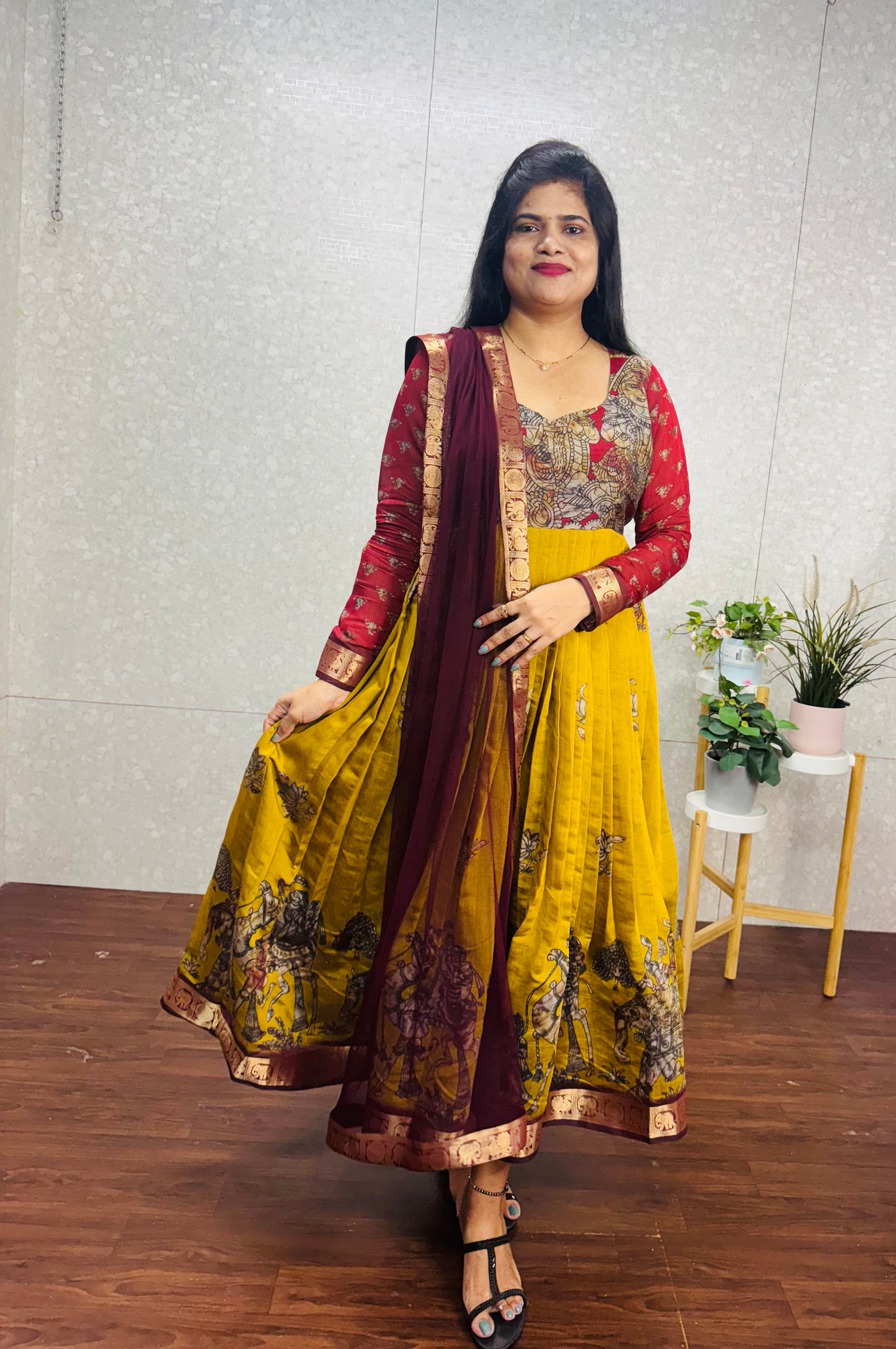 Mushru silk Anarkali-SRA013