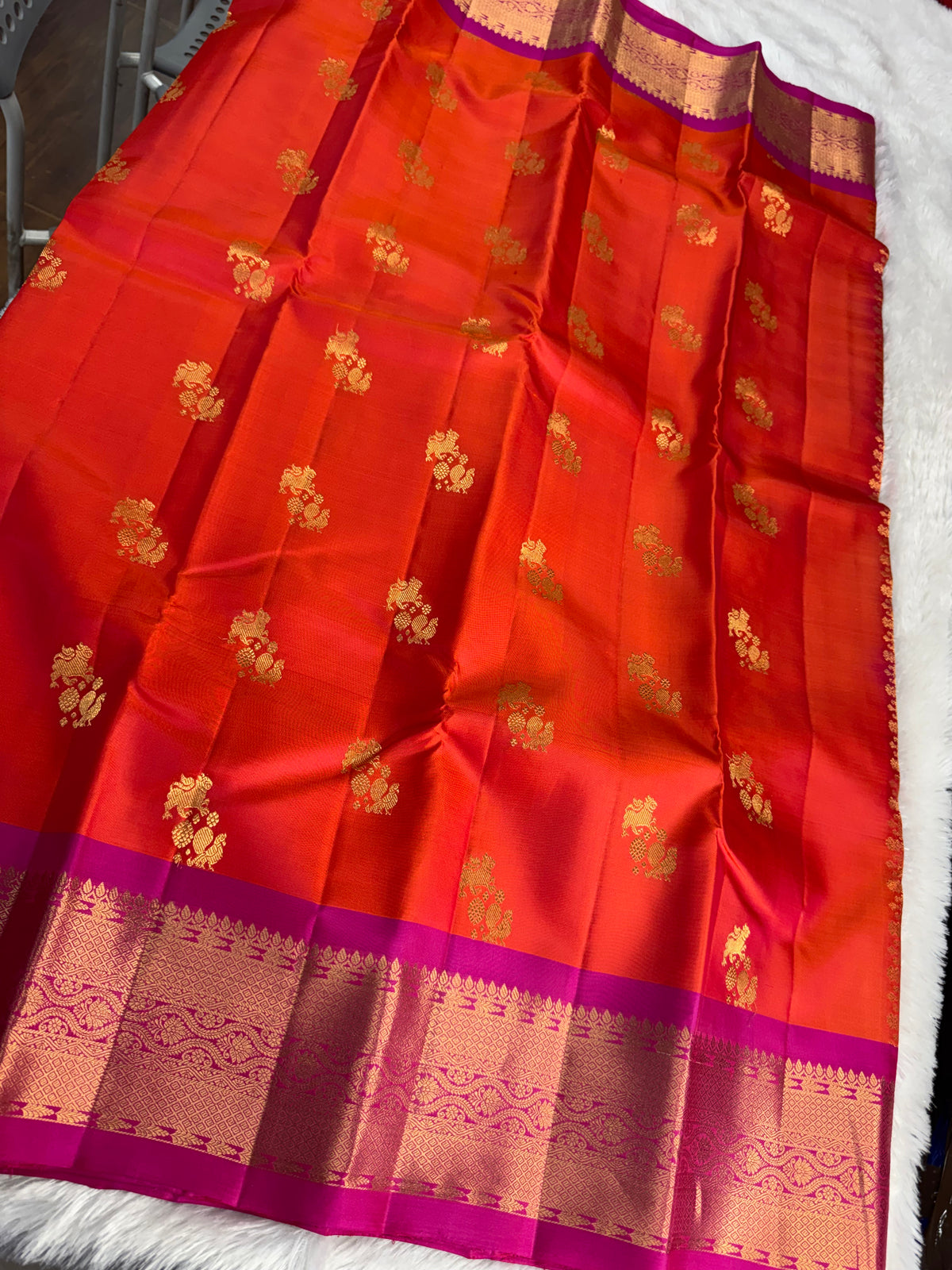 Handloom vintage Kanchipattu saree-SRKP10