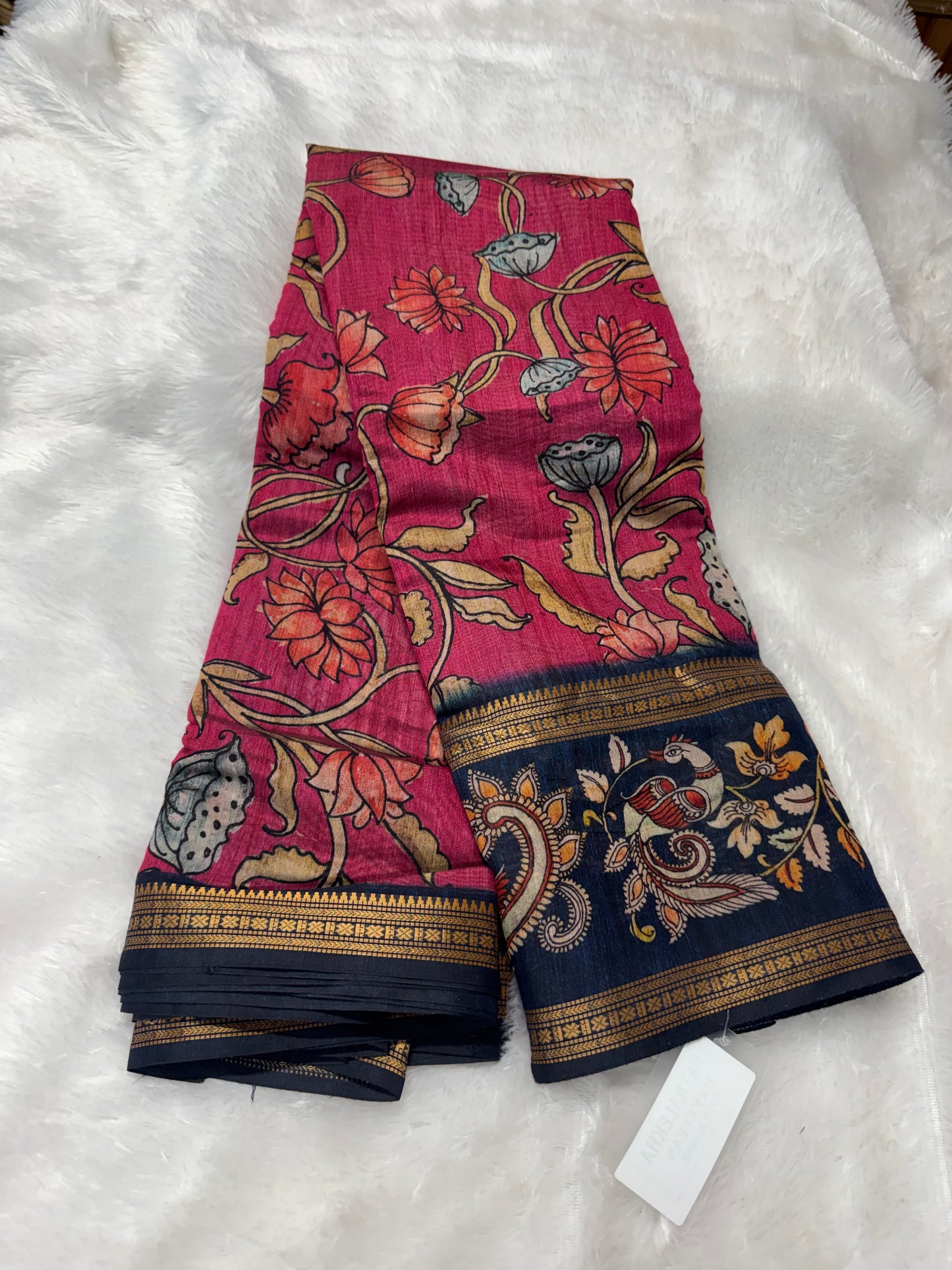 Mushru silk Kalamkari saree-SR1215F