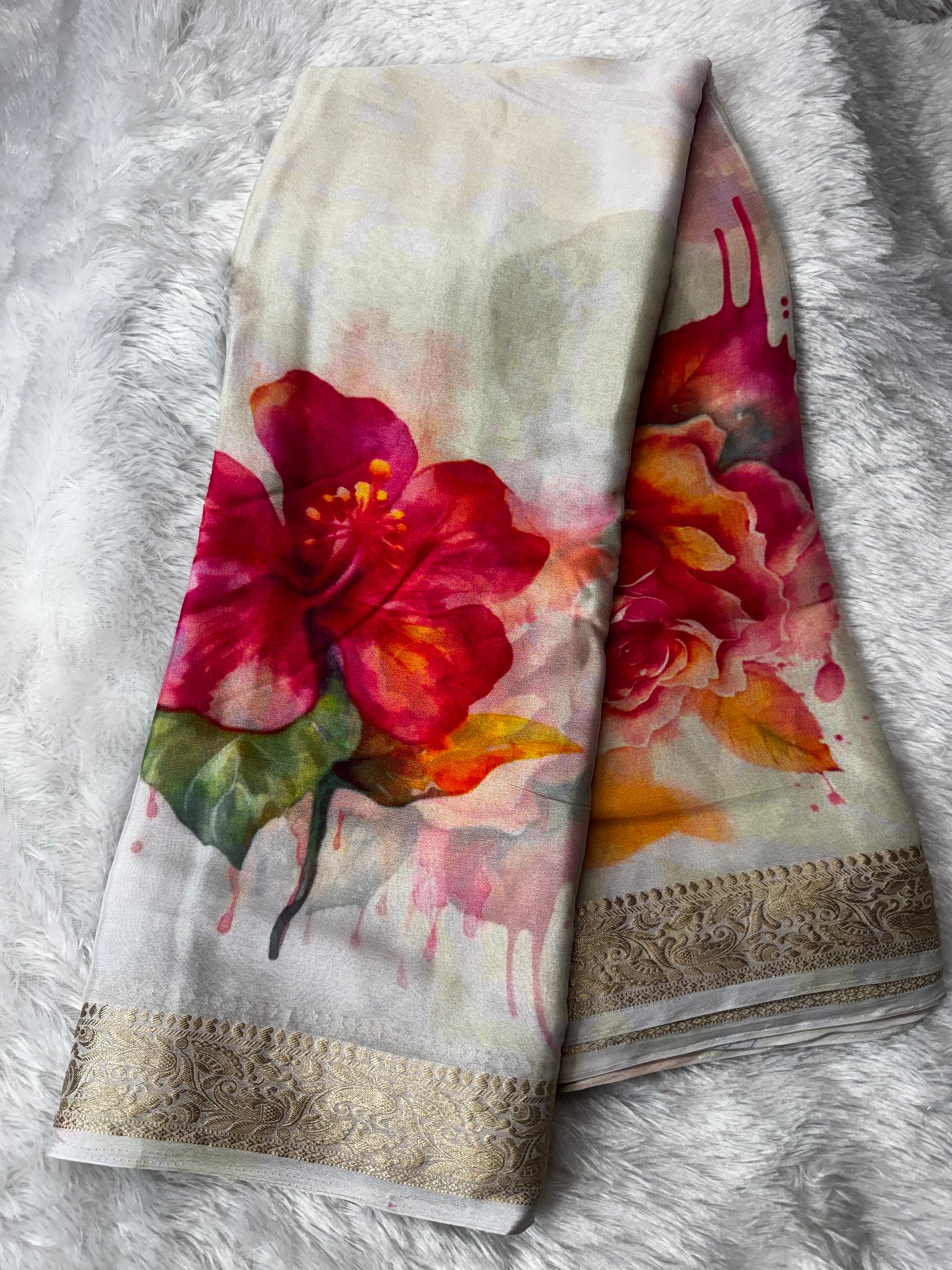 Chinnon digital print saree-SR1232L