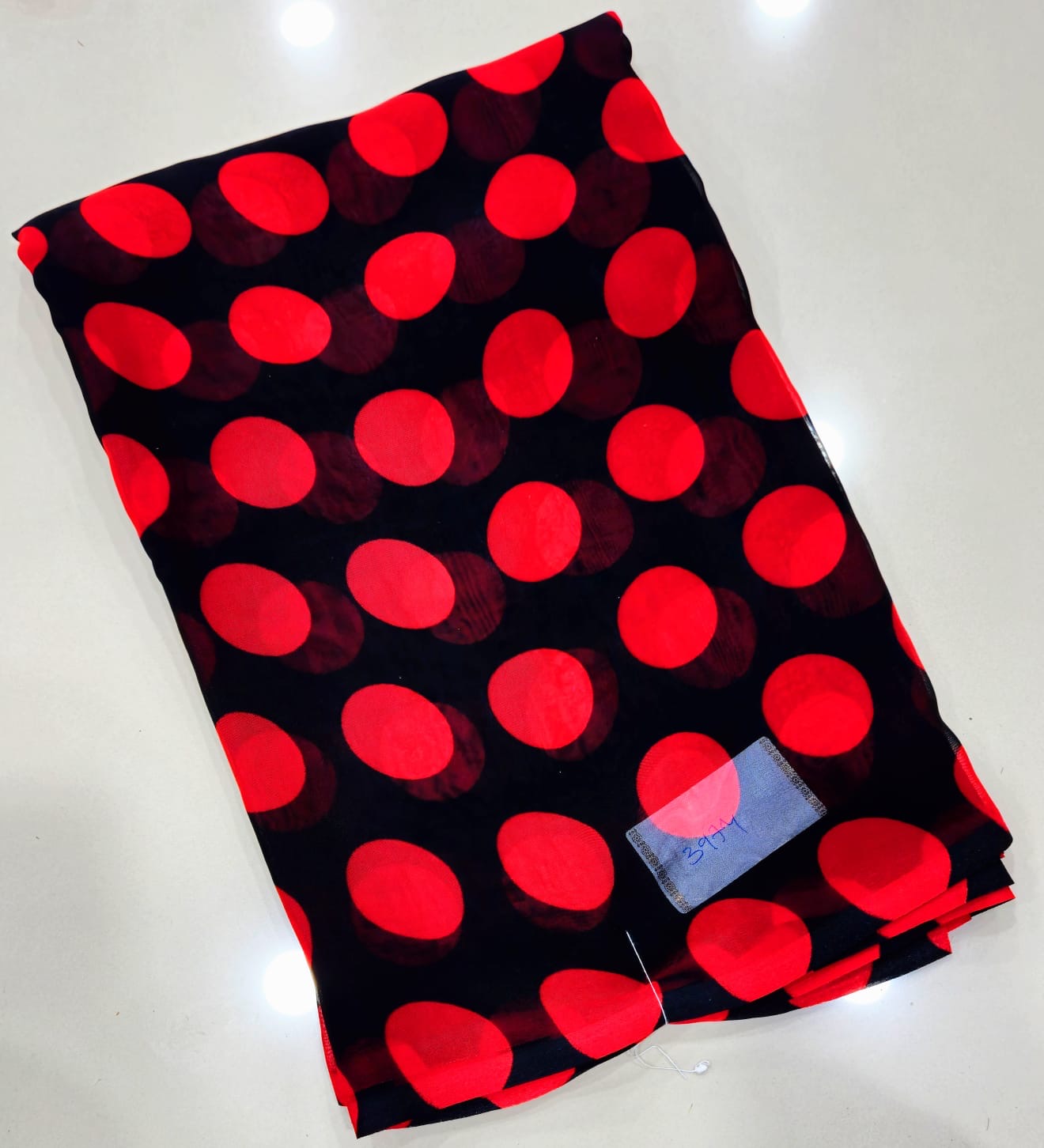 Georget polka dots saree-SR1221E