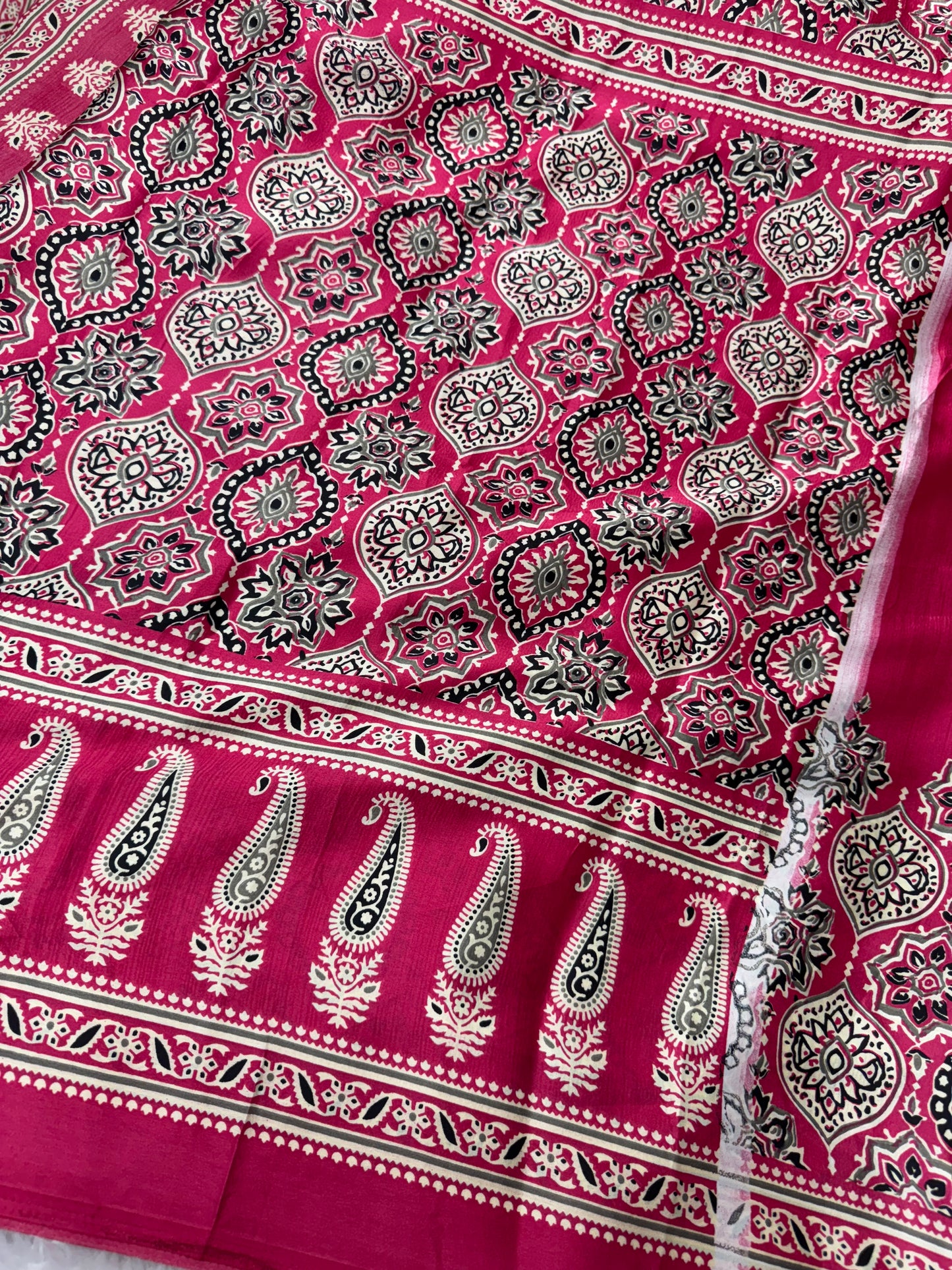 Ajrakh sarees-SR1070D
