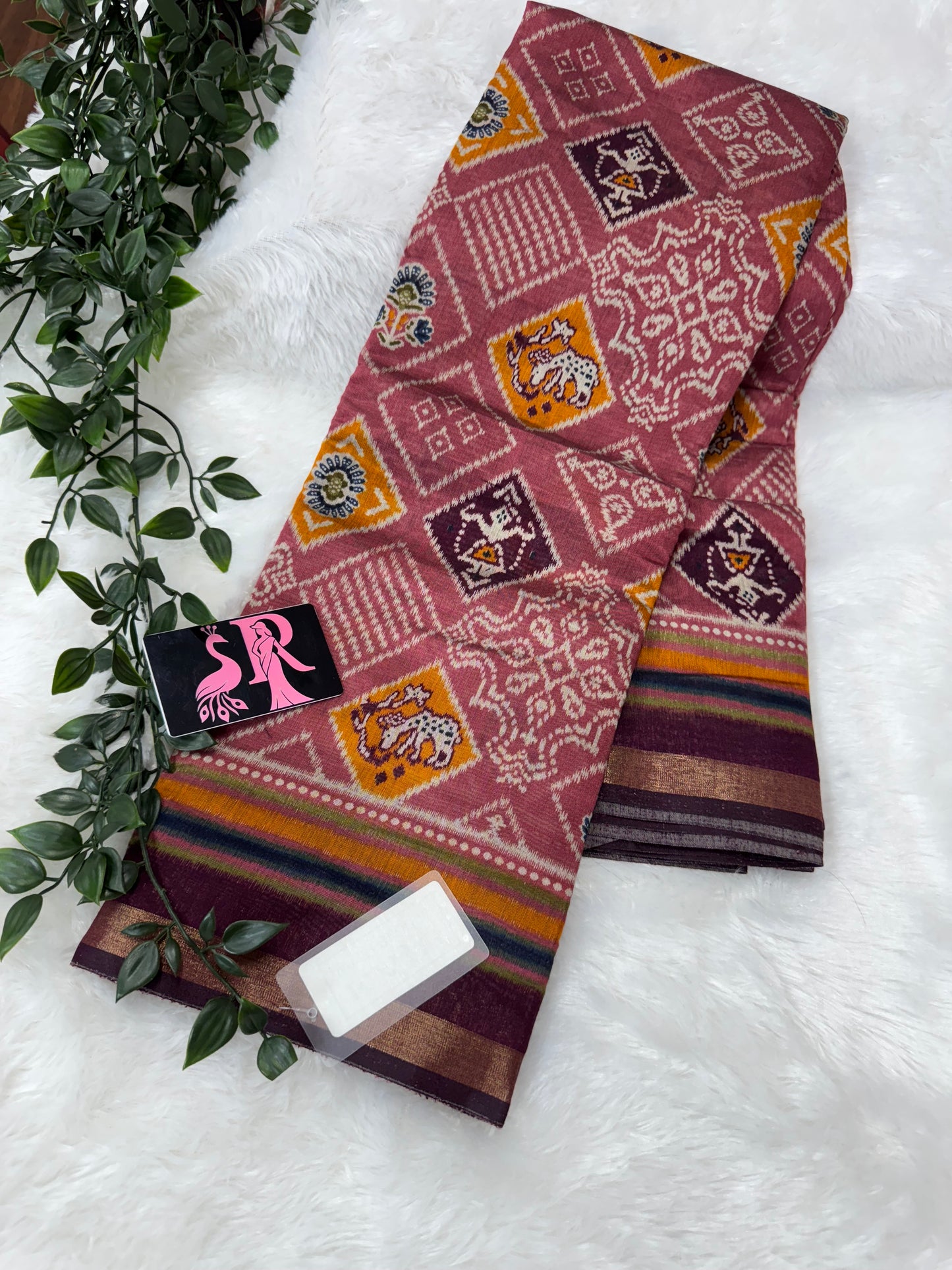 Maheswari silk Patola saree-SR1038C
