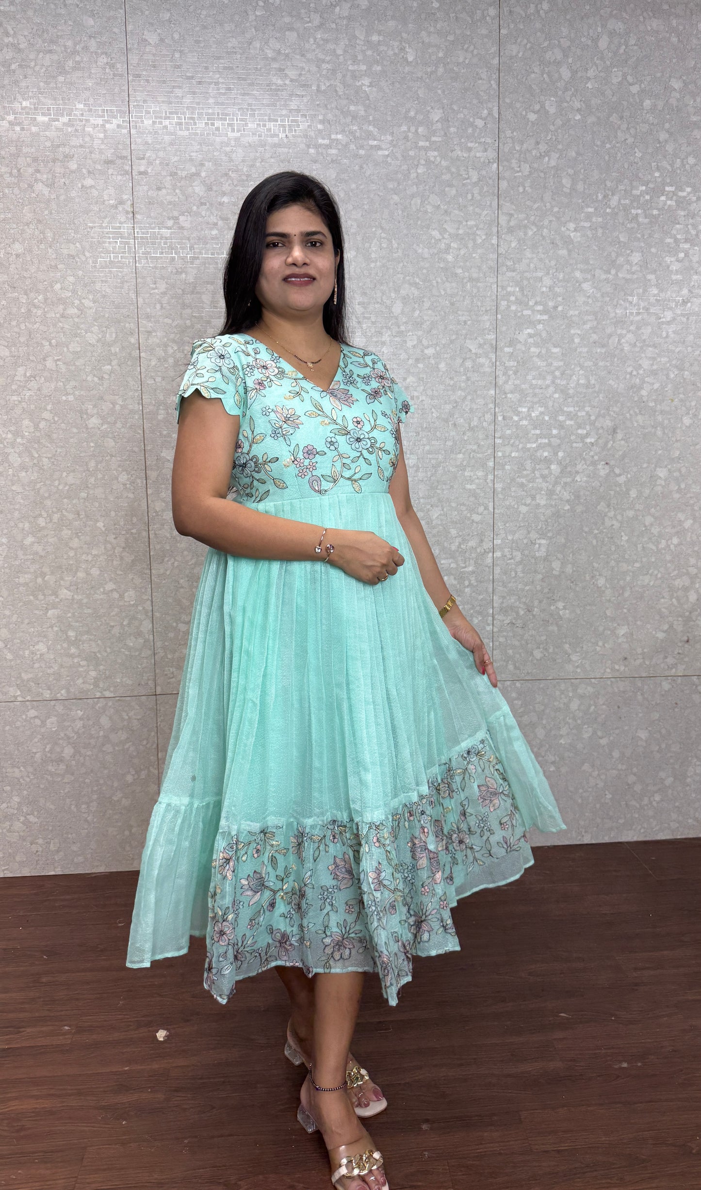 Kota embroidery frock