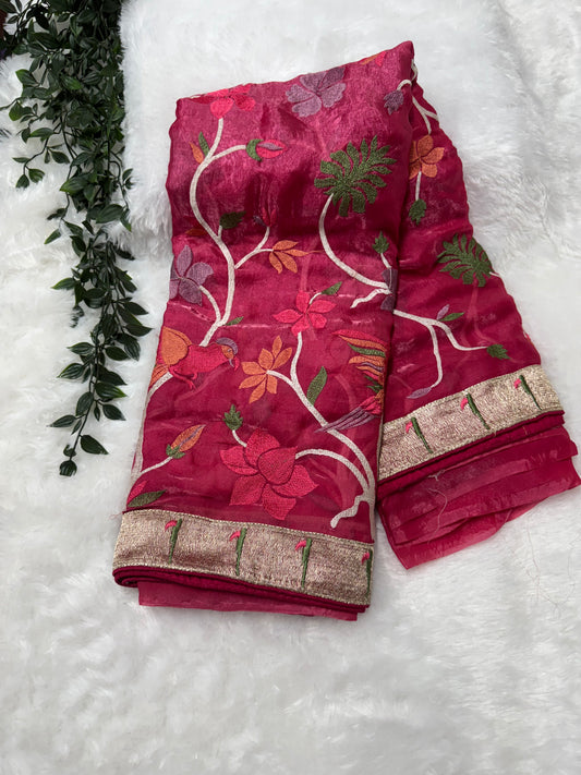 Space silk saree-SR1018E