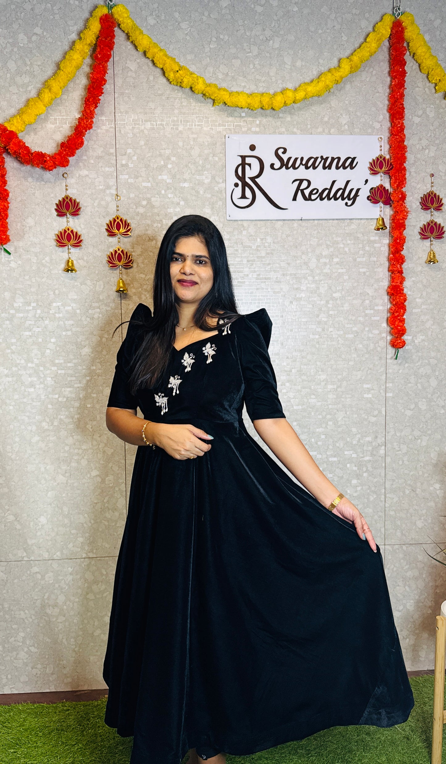 Velvet Frock-SRF1008B