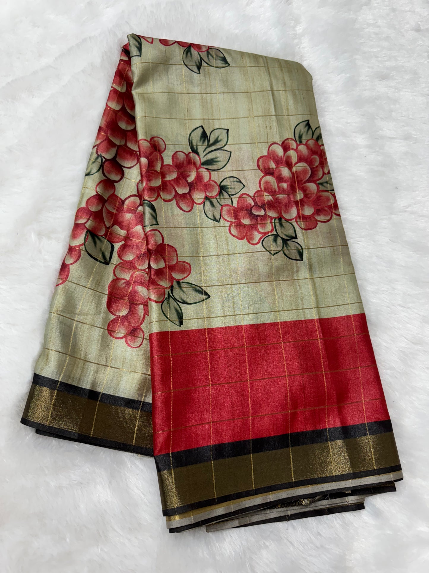 Korean Tassar Saree