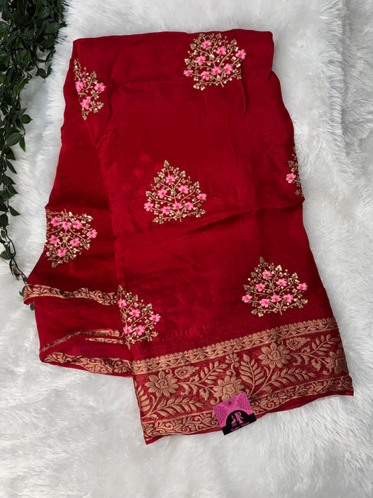 Russian silk saree-SR1097B