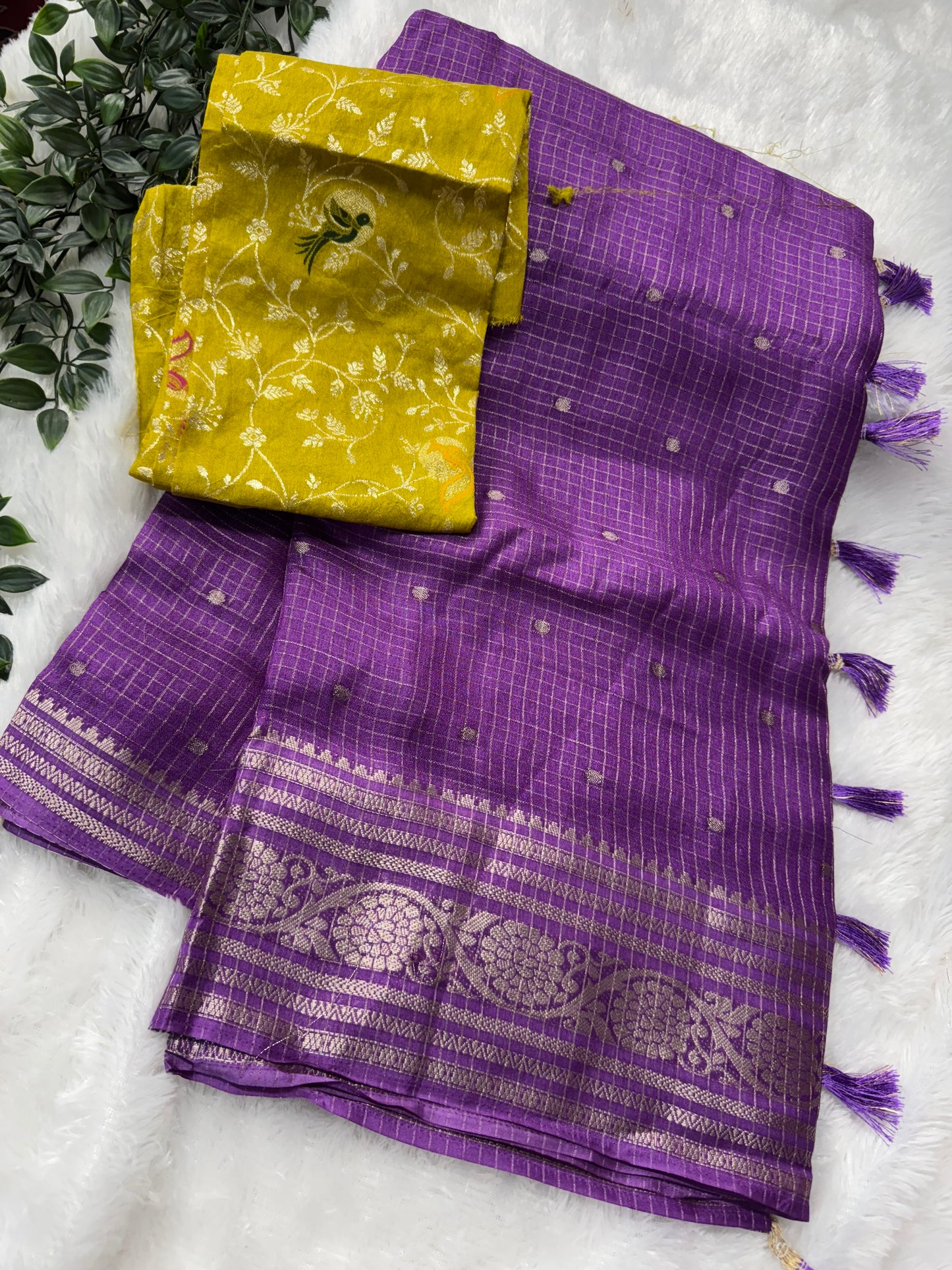 Dola silk vintage checks-SR1145A