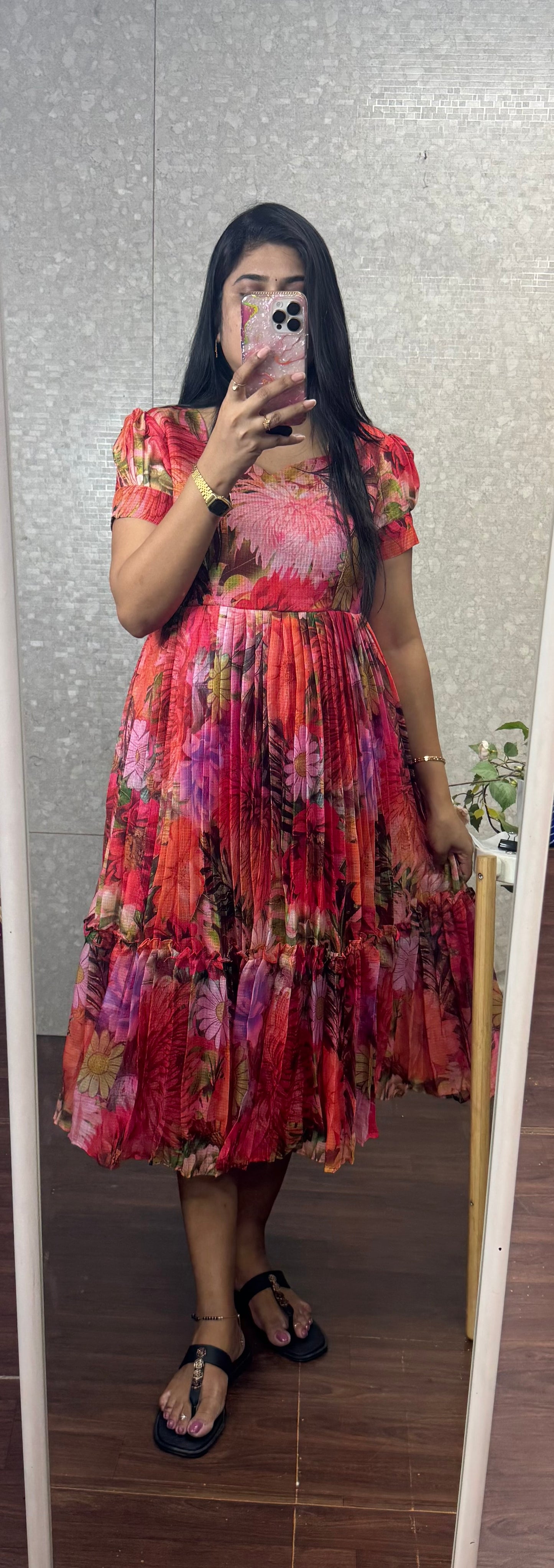 Kota digital print frock -SRF1025T