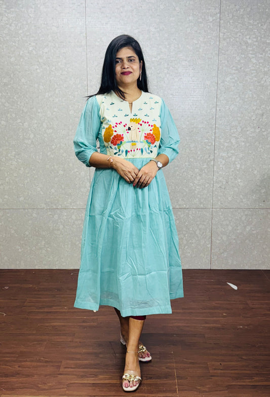 Pure mulmul cotton frocks -SRF2003A