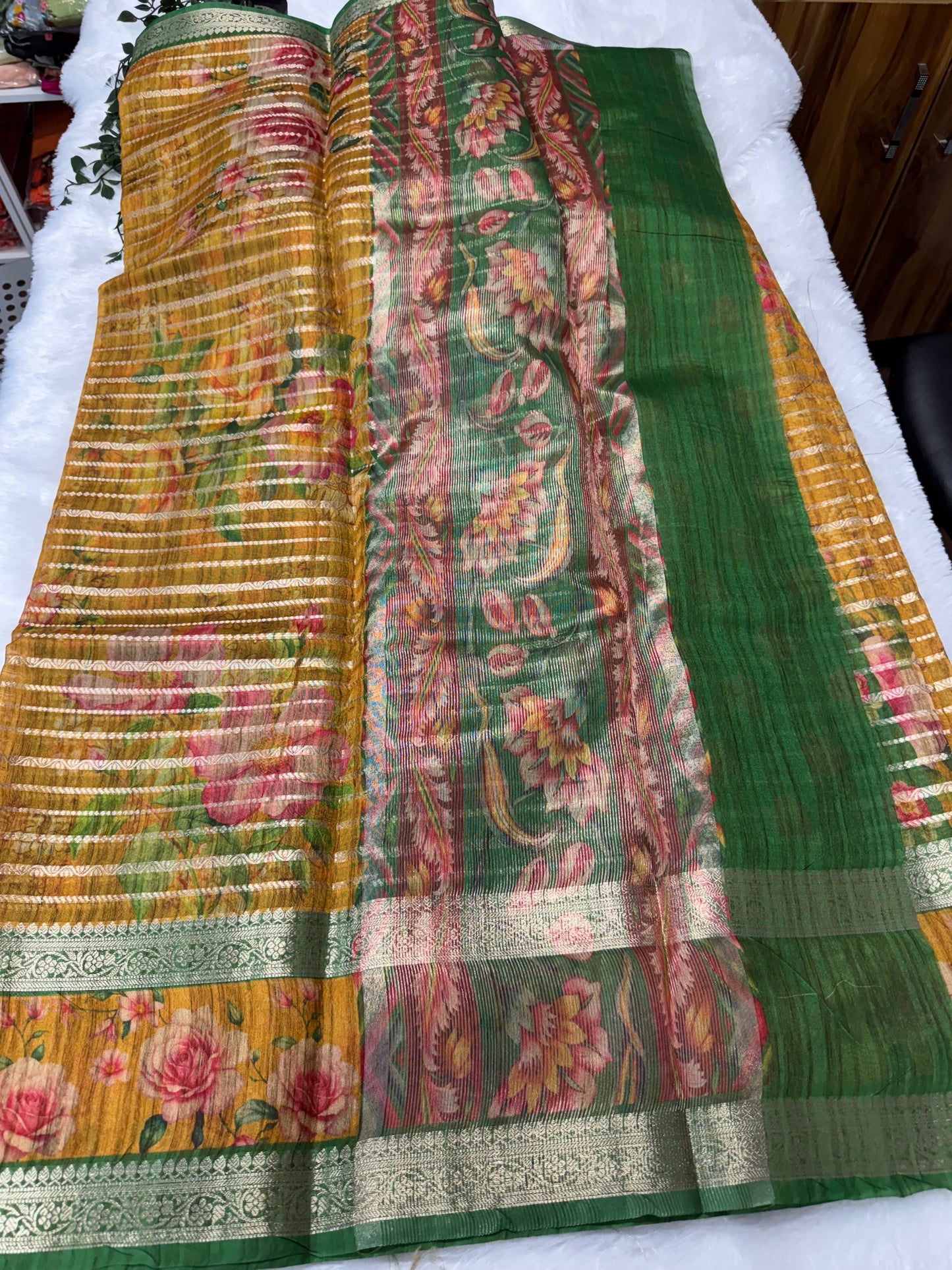 Banaras Dhupion Saree-SRS006