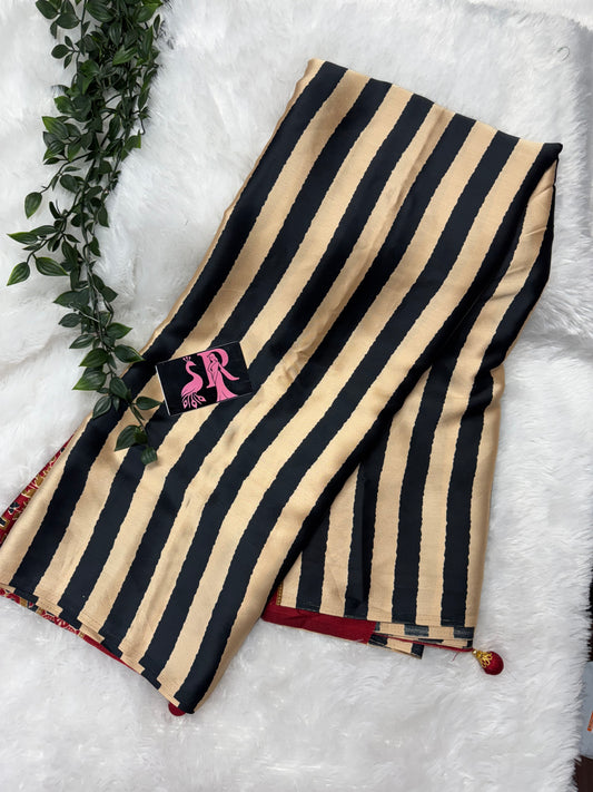 Ajrakh saree-SR1059C