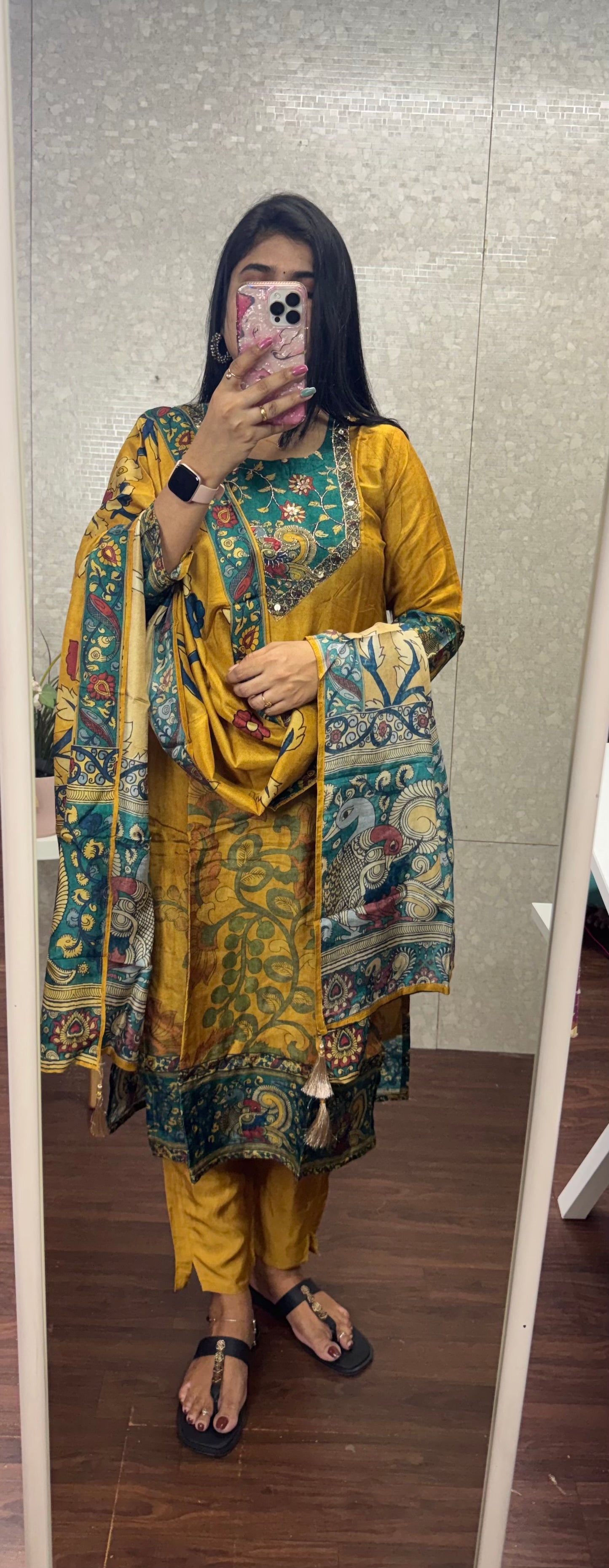 Kalamkari suit -SRS056B