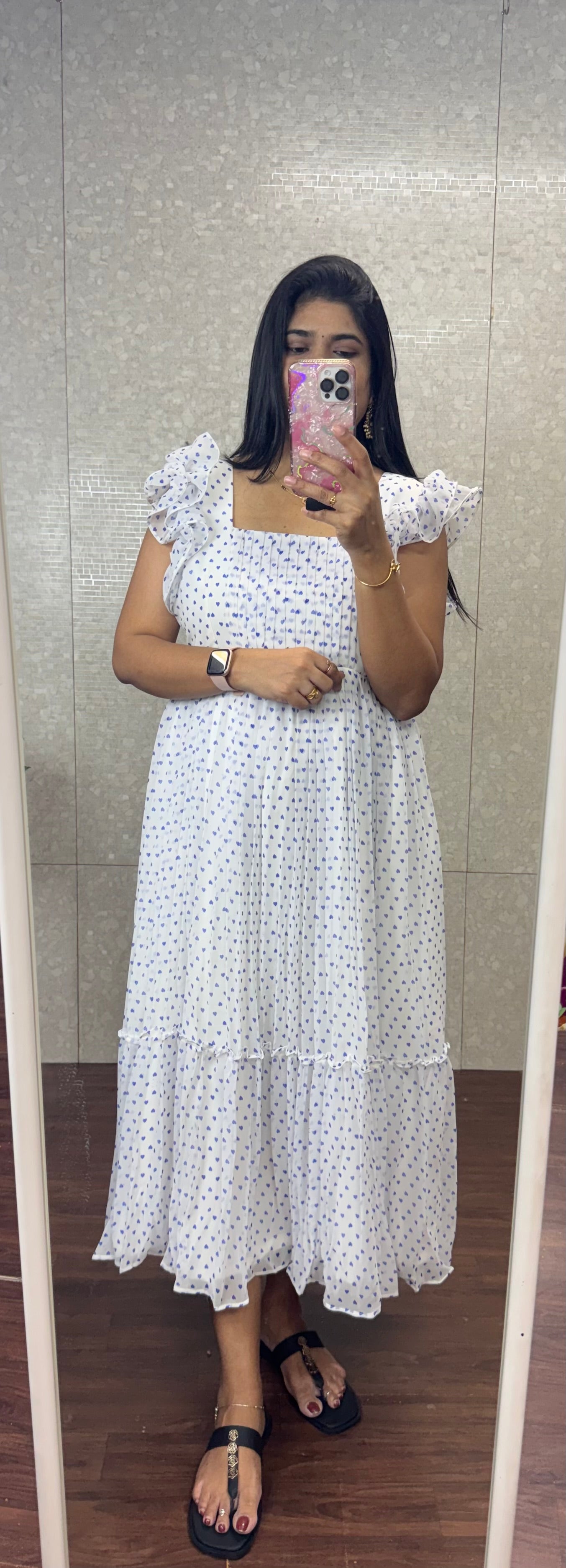 Little hearts frock -SRF1053D