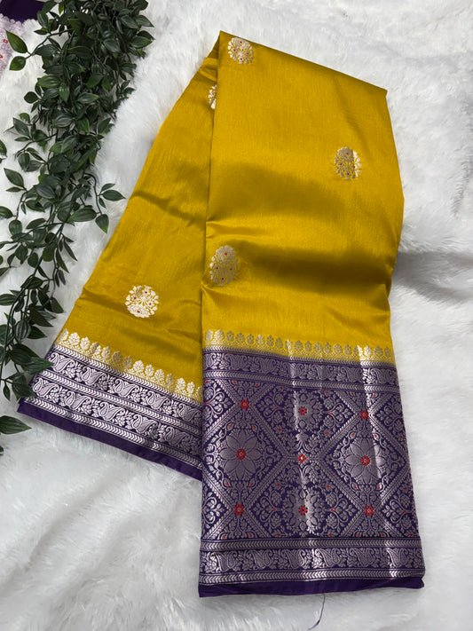 Mango pattu saree-SR1104E