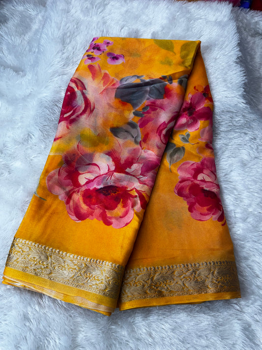 Chinnon digital print saree-SR1232I