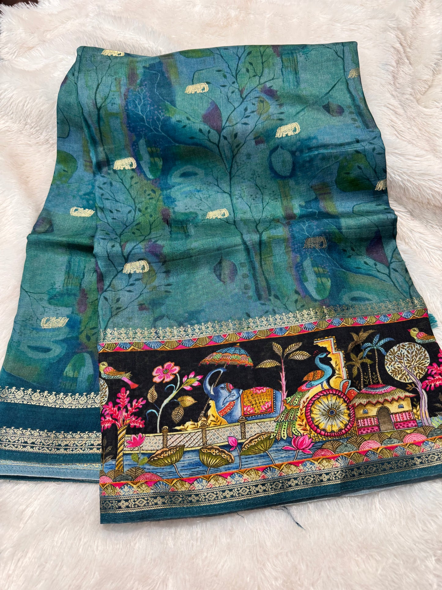 Pure Dola silk saree-SR1295C