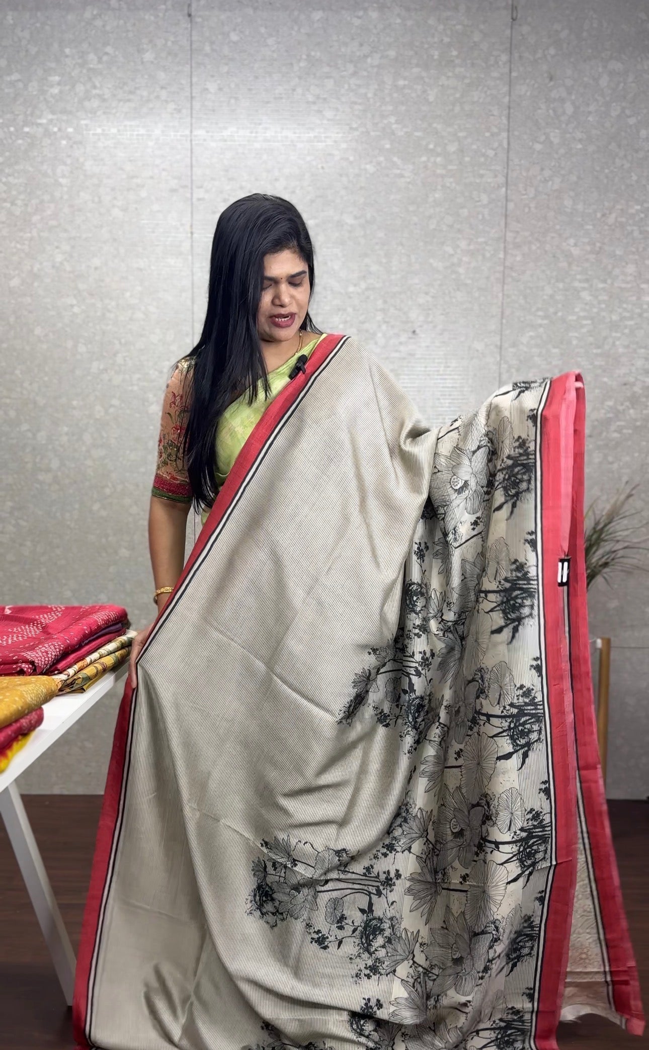 Tassar crepe silk  -SR1180L
