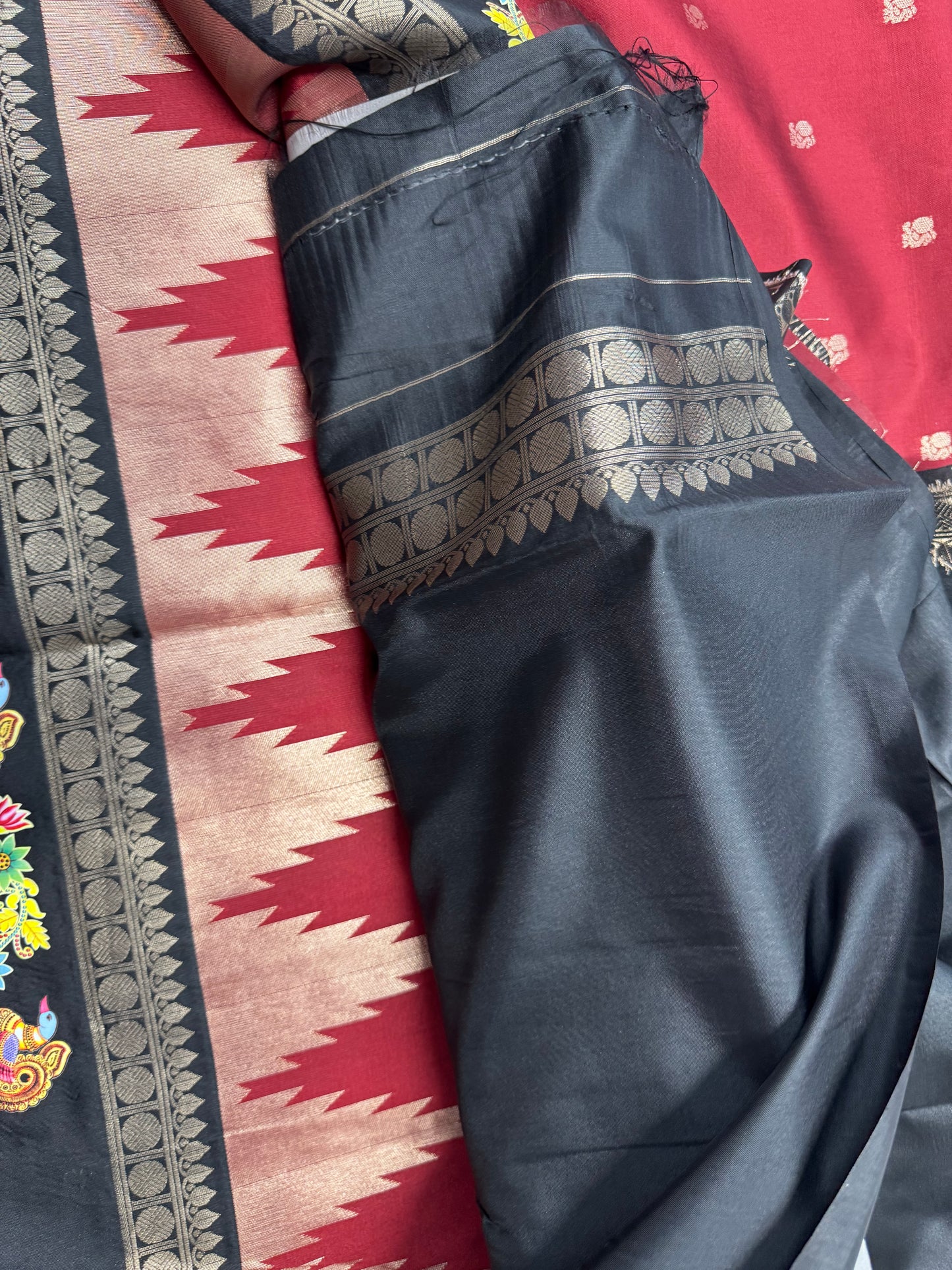 Fancy pattu Tanjore borders -SR1202B