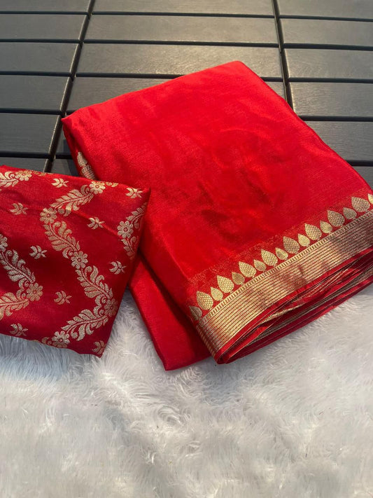 Viscose Chinnon saree-SR1048B