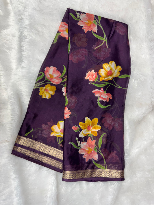Chinnon digital print saree-SR1210a