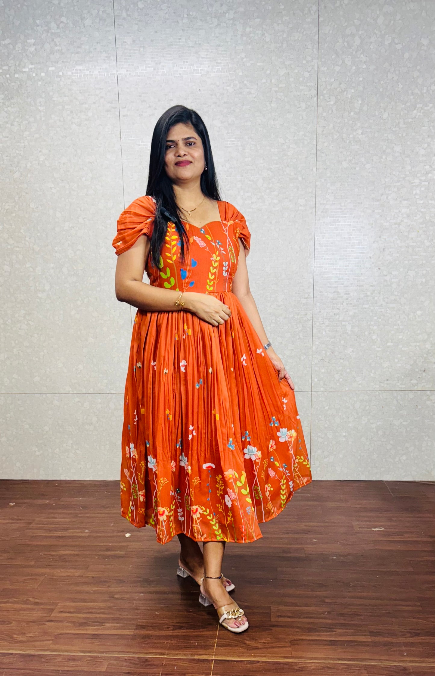 Soft Chanderi Frocks