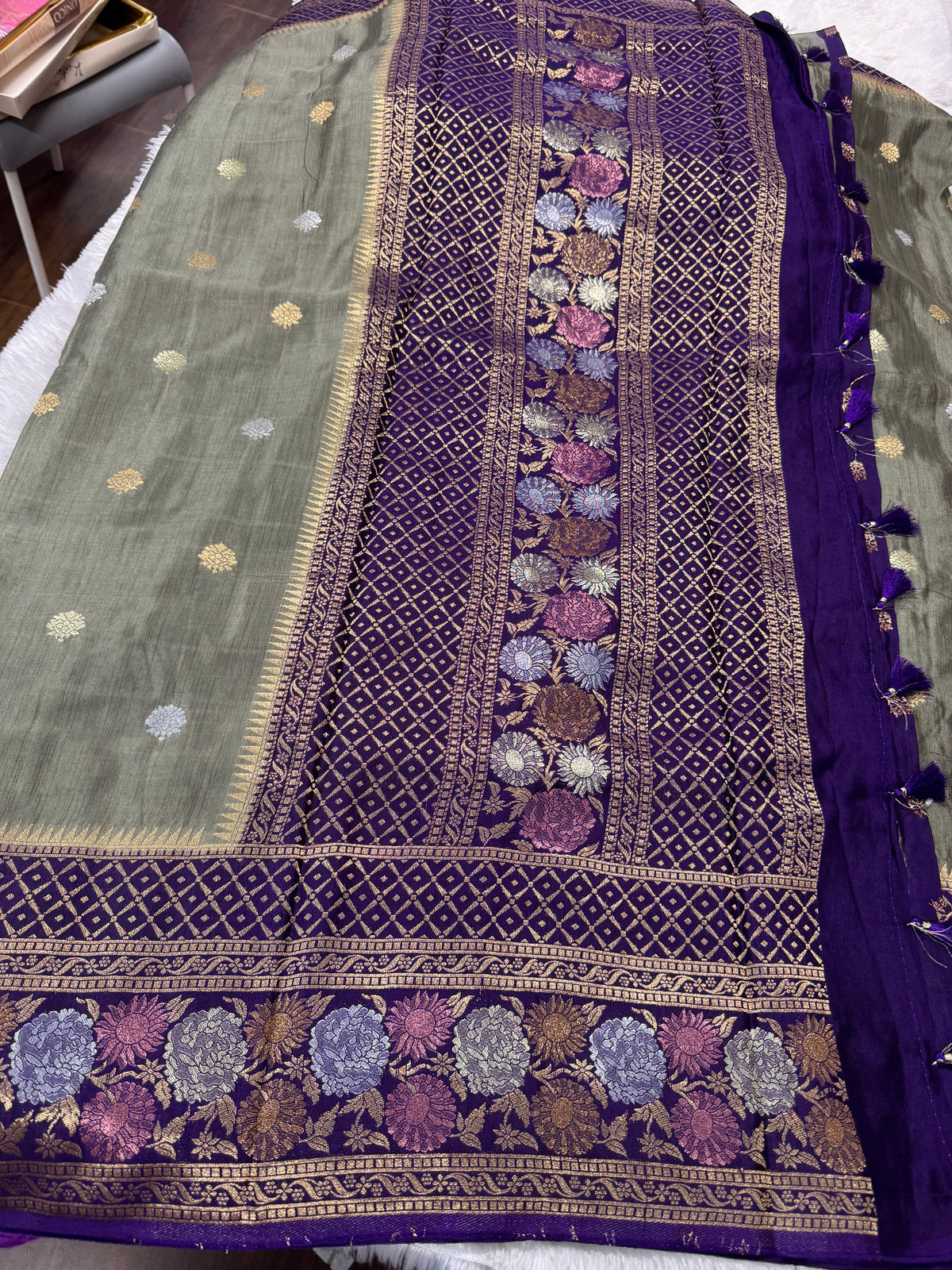Handloom matka silk saree-SR1318