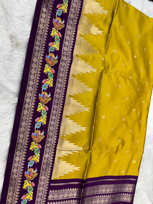 Fancy pattu Tanjore border-SR1202A