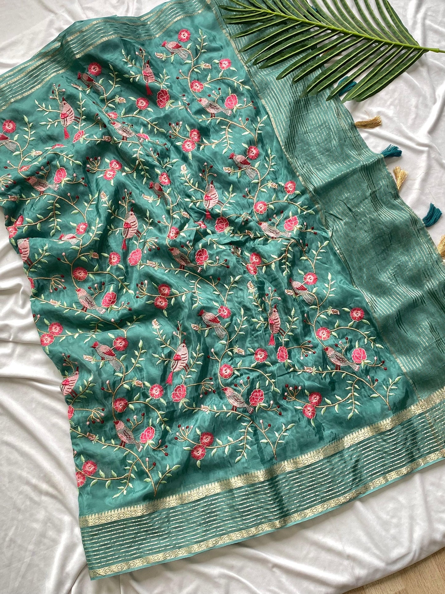 H.O silk saree-SR1063H