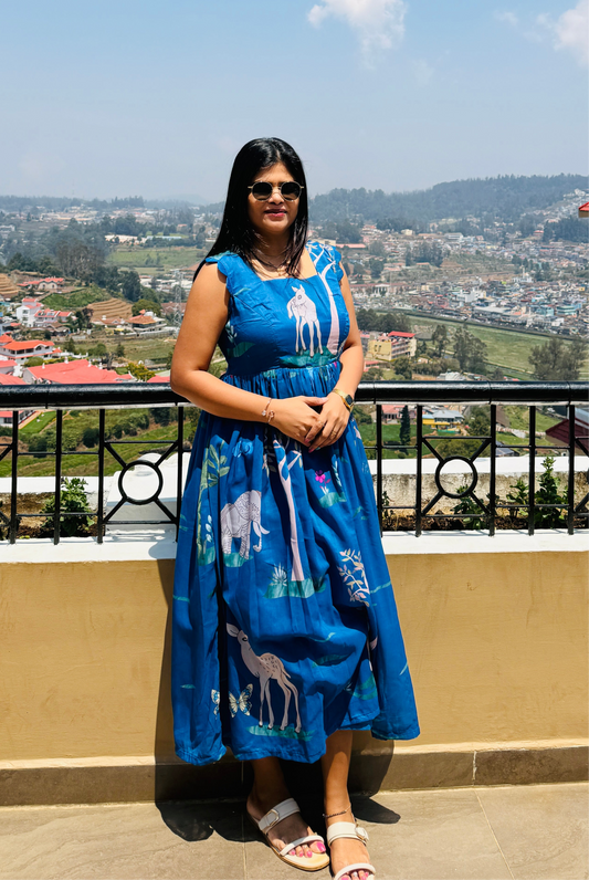 Chanderi Frock-SRF1002G