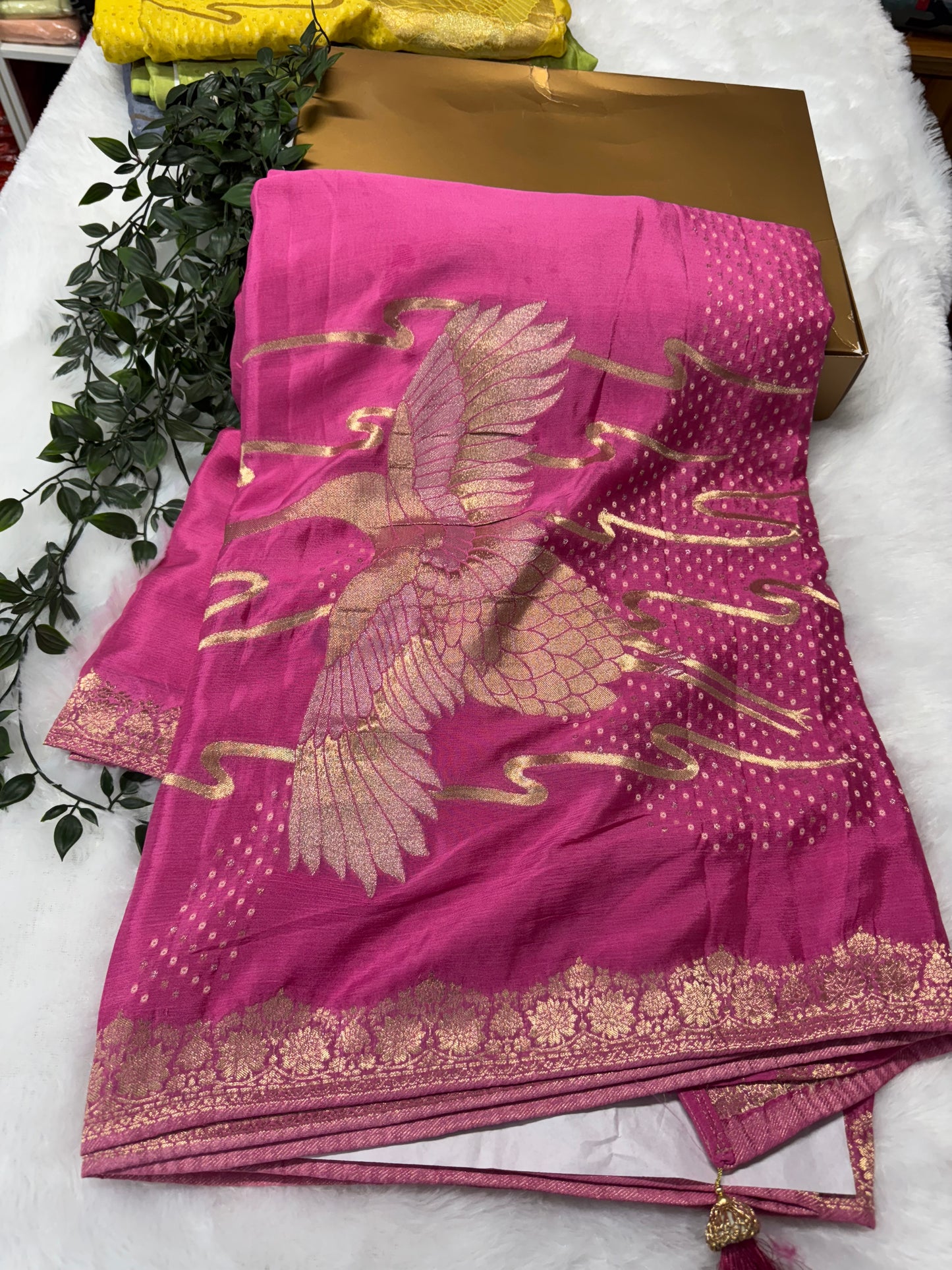 Chinnon Bandhini Weaving Saree-SR1009