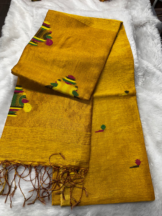 Linen tissue paithani saree-SR1224P