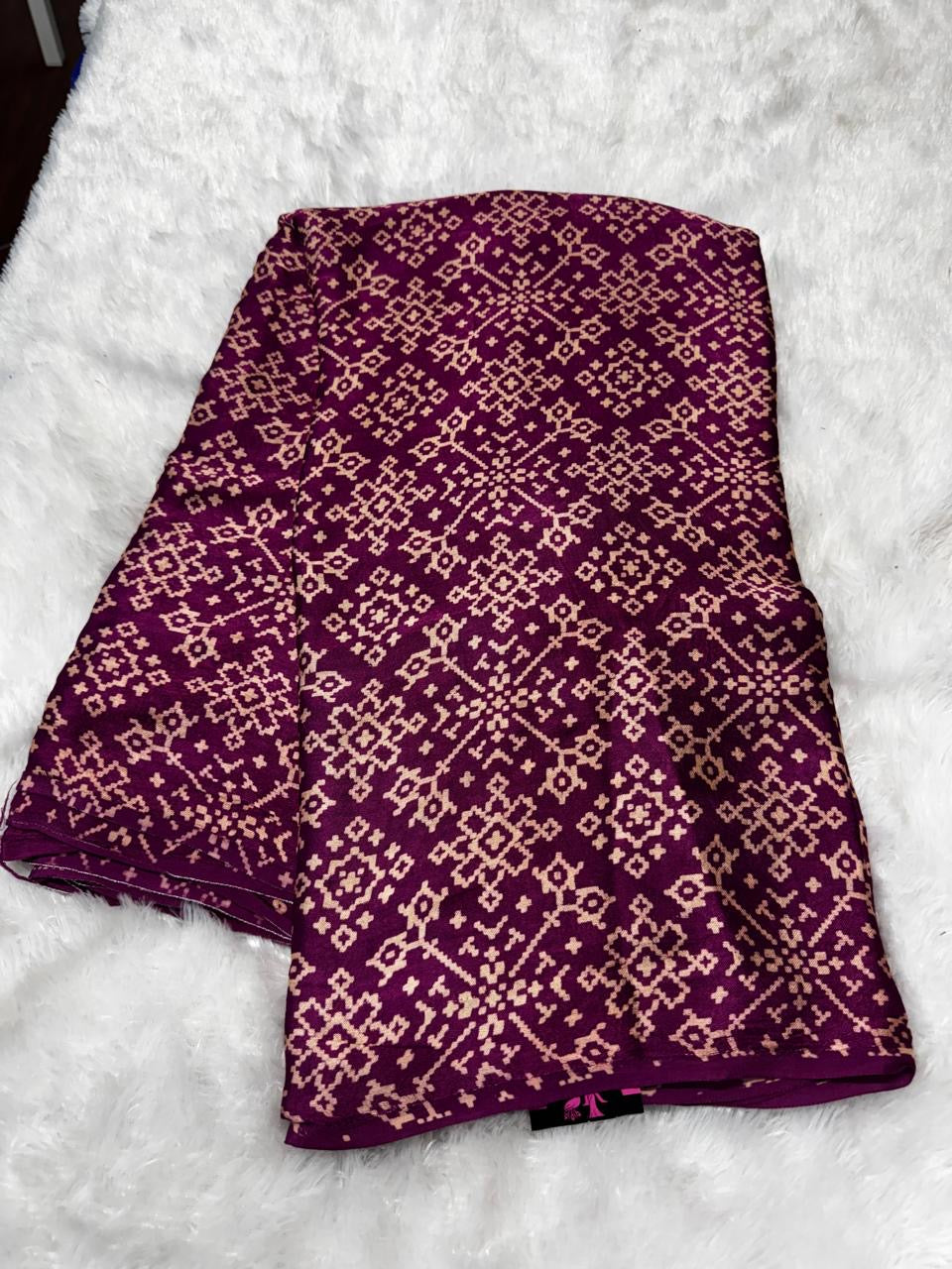 Gaji silk ajrakh sarees-SRCS007