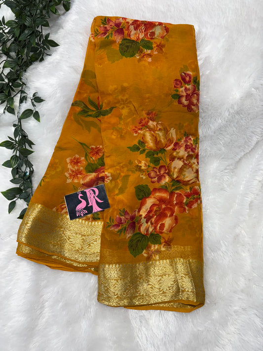 Pure chiffon floral-SRC002
