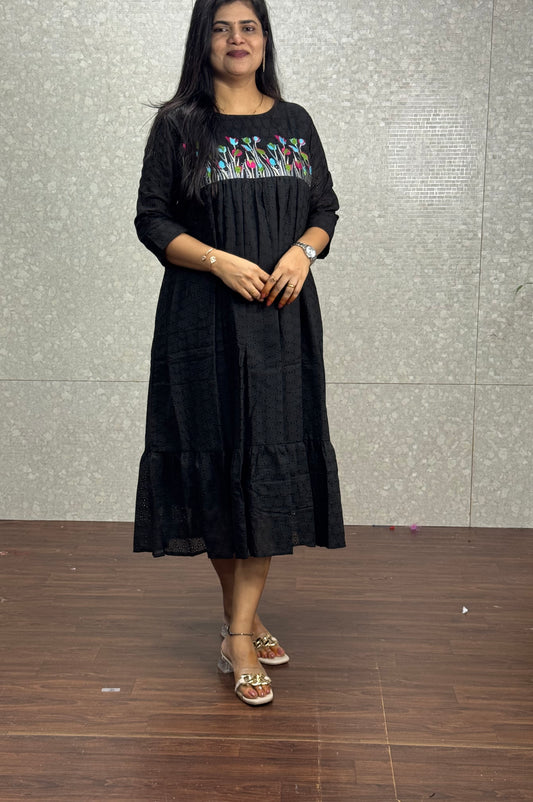 Hakoba embroidery frocks-SRF2005F
